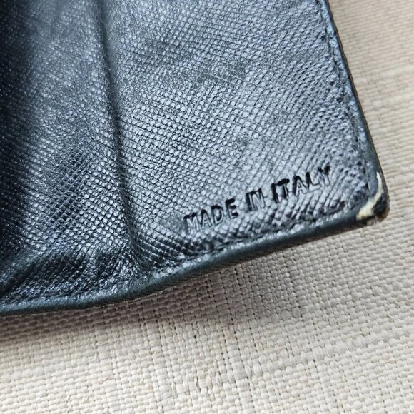 Prada Cardholder Wallet Trifold Leather/satin Billfold Purse Made in Italy - Picture 12 of 12